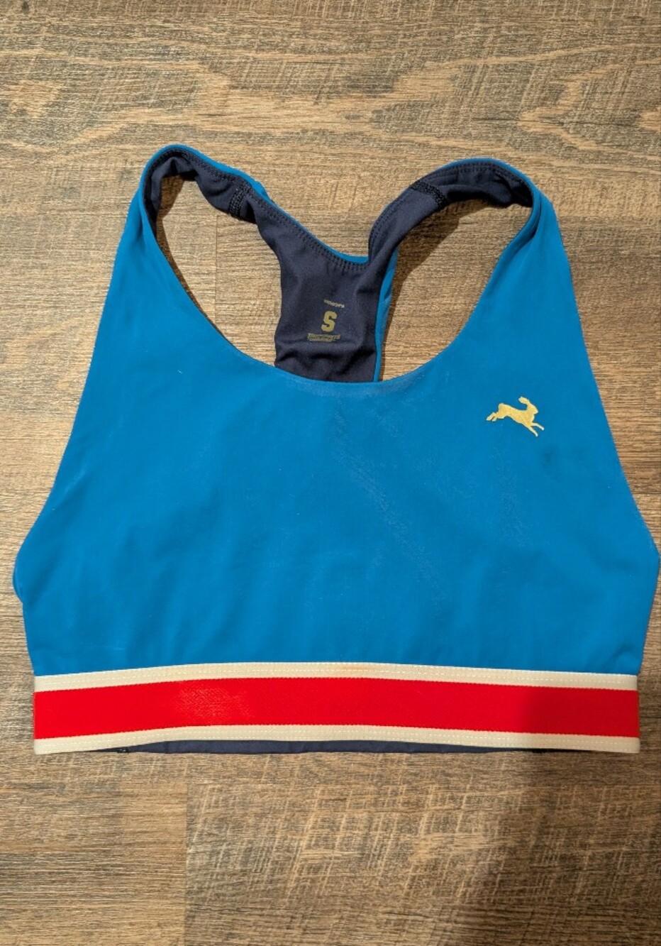 Tracksmith Run Bra Women's Size Small Blue